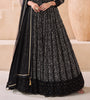 Black Designer Embroidered Pure Georgette Party Wear Gown-Saira's Boutique