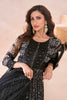 Black Designer Embroidered Pure Georgette Party Wear Gown-Saira's Boutique