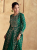 Bottle Green Designer Heavy Embroidered Lehenga Style Wedding Anarkali-Saira's Boutique