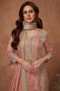 Carnation Pink Designer Embroidered Fancy Silk Party Wear Suit-Saira's Boutique