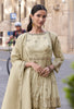 Cream Beige Designer Embroidered Party Wear Sharara Suit-Saira's Boutique