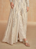 Cream Beige Designer Embroidered Pure Georgette Pant Style Anarkali Suit-Saira's Boutique