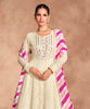 Cream & Pink Designer Heavy Embroidered Pure Georgette Anarkali Suit-Saira's Boutique