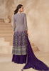 Dark Purple Designer Embroidered Wedding Sharara Suit-Saira's Boutique