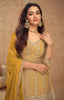 Dull Orange Designer Embroidered Wedding Sharara Suit-Saira's Boutique