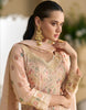 Dusty Peach Designer Embroidered Pure Georgette Wedding Palazzo Suit-Saira's Boutique