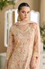 Dusty Peach Designer Embroidered Pure Georgette Wedding Palazzo Suit-Saira's Boutique