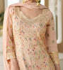 Dusty Peach Designer Embroidered Pure Georgette Wedding Palazzo Suit-Saira's Boutique