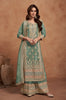 Green Designer Embroidered Fancy Silk Party Wear Suit-Saira's Boutique