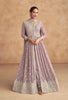 Light Mauve Designer Embroidered Pure Georgette Pant Style Anarkali Suit-Saira's Boutique