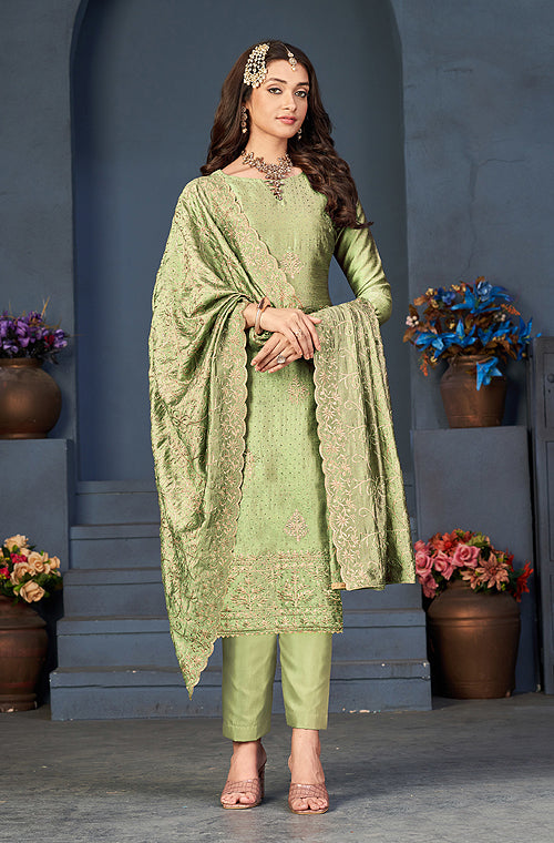 Net Popular Pant Style Salwar Kameez, Straight at Rs 1295 in Surat | ID:  2850143971512