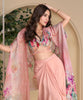 Light Peach Designer Embroidered Party Wear Lehenga with Shrug-Saira's Boutique