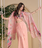 Light Peach Designer Embroidered Party Wear Lehenga with Shrug-Saira's Boutique