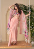 Light Peach Designer Embroidered Party Wear Lehenga with Shrug-Saira's Boutique