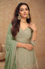 Light Pista Green Designer Embroidered Wedding Sharara Suit-Saira's Boutique