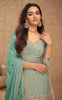 Light Sea Green Designer Embroidered Wedding Sharara Suit-Saira's Boutique