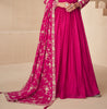 Magenta Designer Embroidered Chinon Silk Party Wear Anarkali Suit-Saira's Boutique