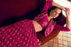 Magenta Designer Embroidered Party Wear Jacket Style Chinon Lehenga-Saira's Boutique