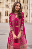 Magenta Designer Embroidered Party Wear Palazzo Suit with Shrug-Saira's Boutique