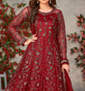 Maroon Designer Heavy Embroidered Net Party Wear Anarkali Gown-Saira's Boutique