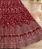 Maroon Designer Heavy Embroidered Velvet Anarkali Suit-Saira's Boutique