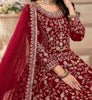 Maroon Designer Heavy Embroidered Velvet Anarkali Suit-Saira's Boutique