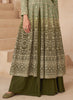 Mehendi Green Designer Embroidered Wedding Sharara Suit-Saira's Boutique