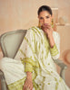 Olive Green & Off White Designer Embroidered Premium Silk Salwar Suit-Saira's Boutique