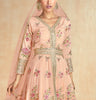 Pastel Peach Designer Embroidered Premium Silk Anarkali Suit-Saira's Boutique