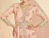 Pastel Peach Designer Embroidered Premium Silk Anarkali Suit-Saira's Boutique