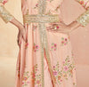 Pastel Peach Designer Embroidered Premium Silk Anarkali Suit-Saira's Boutique