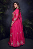 Pink Designer Embroidered Chinon Silk Party Wear Anarkali Suit-Saira's Boutique