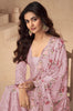 Pink Mauve Designer Embroidered Chinon Silk Party Wear Palazzo Suit-Saira's Boutique