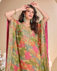 Pink & Green Designer Embroidered Crepe Silk Party Wear Kaftan Suit-Saira's Boutique