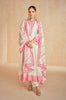 Pink & Off White Designer Embroidered Premium Silk Salwar Suit-Saira's Boutique