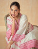 Pink & Off White Designer Embroidered Premium Silk Salwar Suit-Saira's Boutique