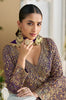 Purple Designer Embroidered Pure Georgette Wedding Palazzo Suit-Saira's Boutique