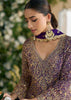 Purple Designer Embroidered Pure Georgette Wedding Palazzo Suit-Saira's Boutique