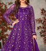 Purple Designer Heavy Embroidered Net Party Wear Anarkali Gown-Saira's Boutique