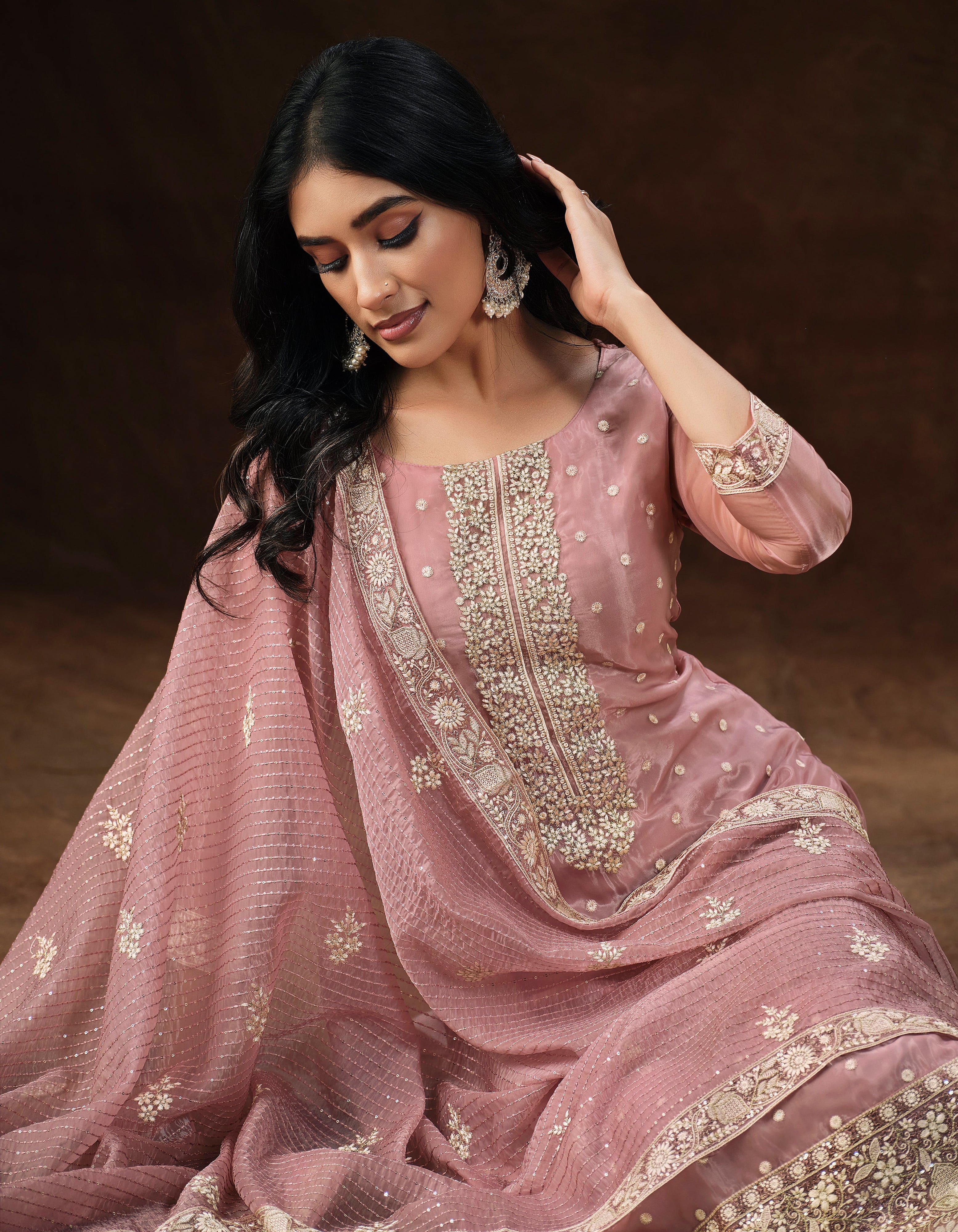Organza Suits | Wedding Salwar Suits | Embroidered Pakistani Suits ...