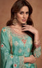 Sea Green Designer Embroidered Fancy Silk Party Wear Suit-Saira's Boutique