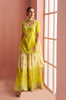 Shaded Citrus Yellow Designer Embroidered Chinon Silk Sharara Suit-Saira's Boutique