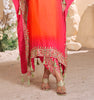 Shaded Orange Designer Embroidered Crepe Silk Party Wear Kaftan Suit-Saira's Boutique