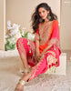 Shaded Orange Designer Embroidered Crepe Silk Party Wear Kaftan Suit-Saira's Boutique