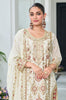 White Designer Embroidered Chinon Silk Wedding Palazzo Suit-Saira's Boutique