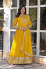 Yellow Designer Embroidered Haldi Outfits Anarkali Suit-Saira's Boutique