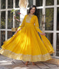 Yellow Designer Embroidered Haldi Outfits Anarkali Suit-Saira's Boutique