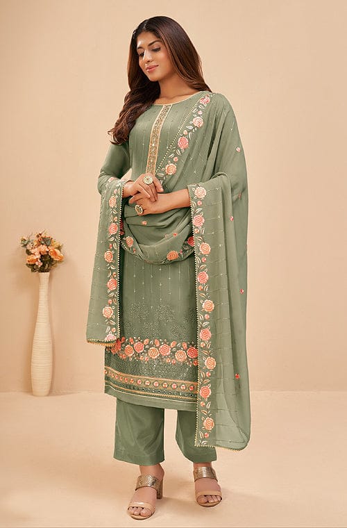 Shop online Surpassing Embroidered Work Pant Style Suit